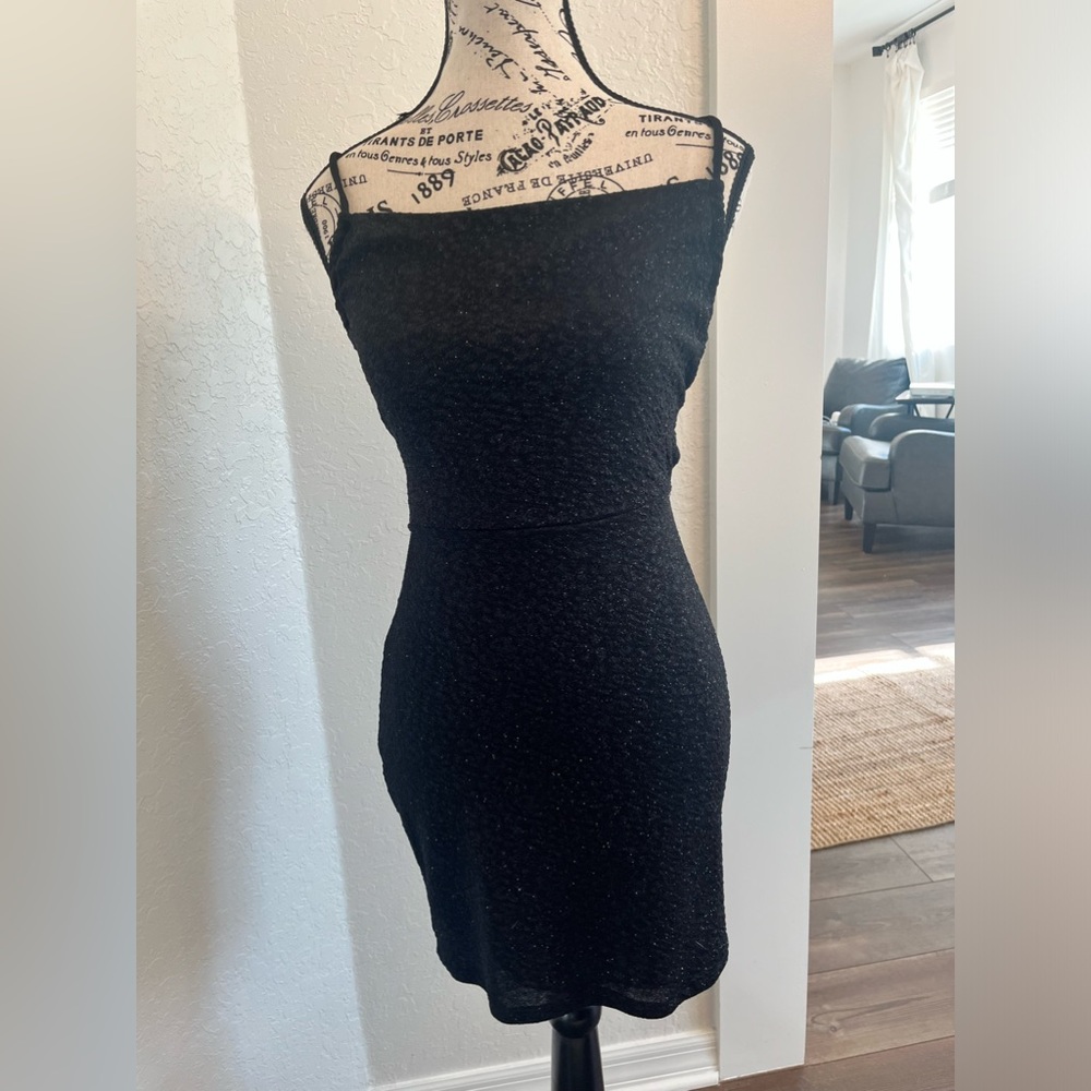 Windsor She’s a Keeper glitter black homecoming dress size small